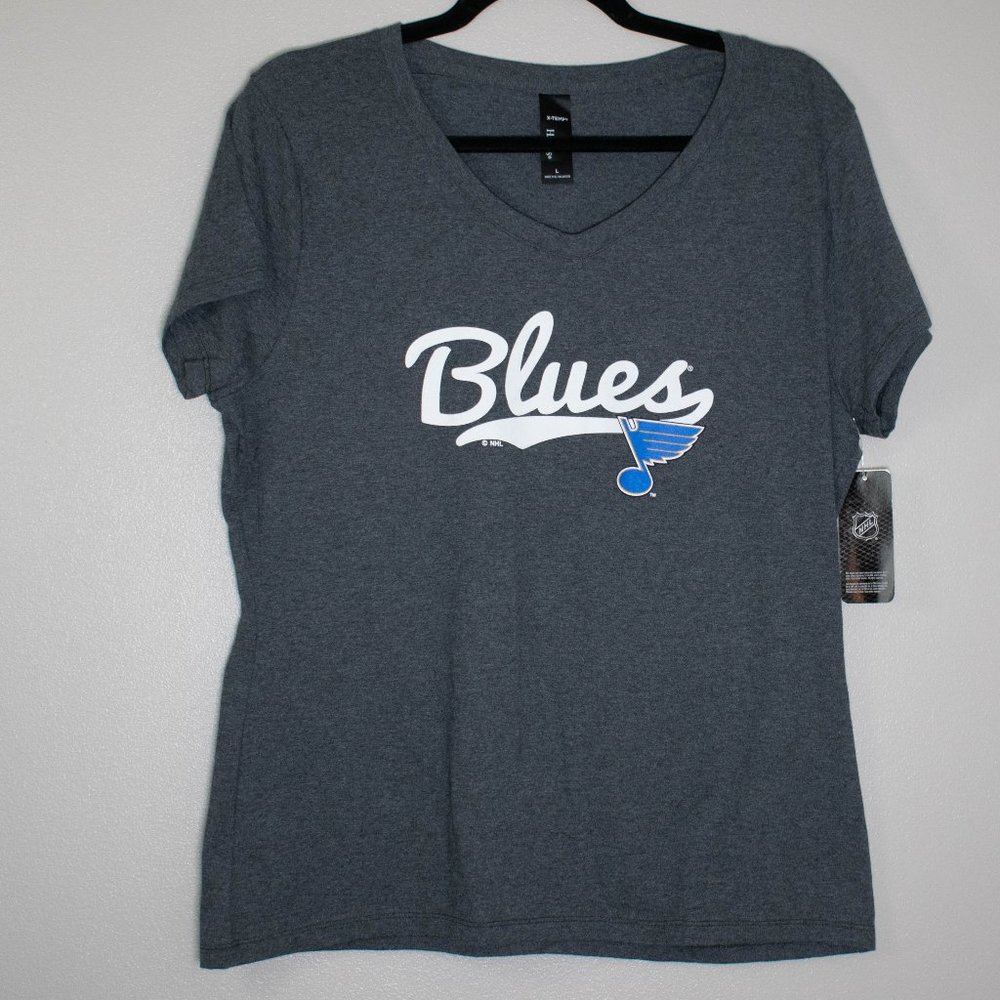 NHL St. Louis Blues Gray Short‎ Sleeve T-Shirt